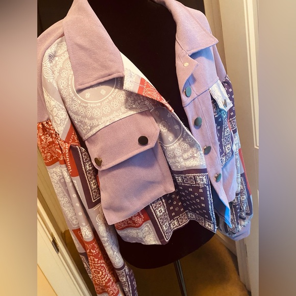 Purple patchwork jacket - Picture 4 of 5